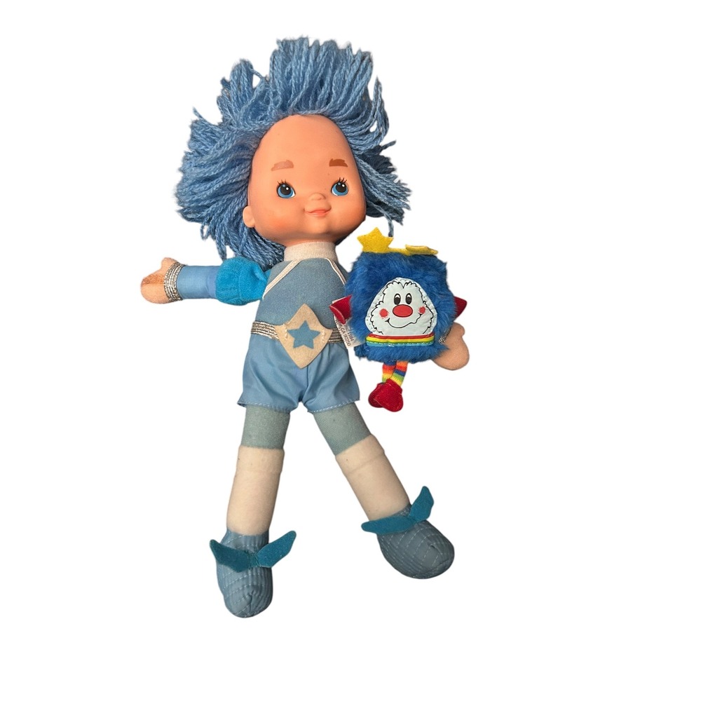 Vintage Rainbow Brite Buddy Blue & Sprite Champ Hallmark 1983 Hallmark 10"